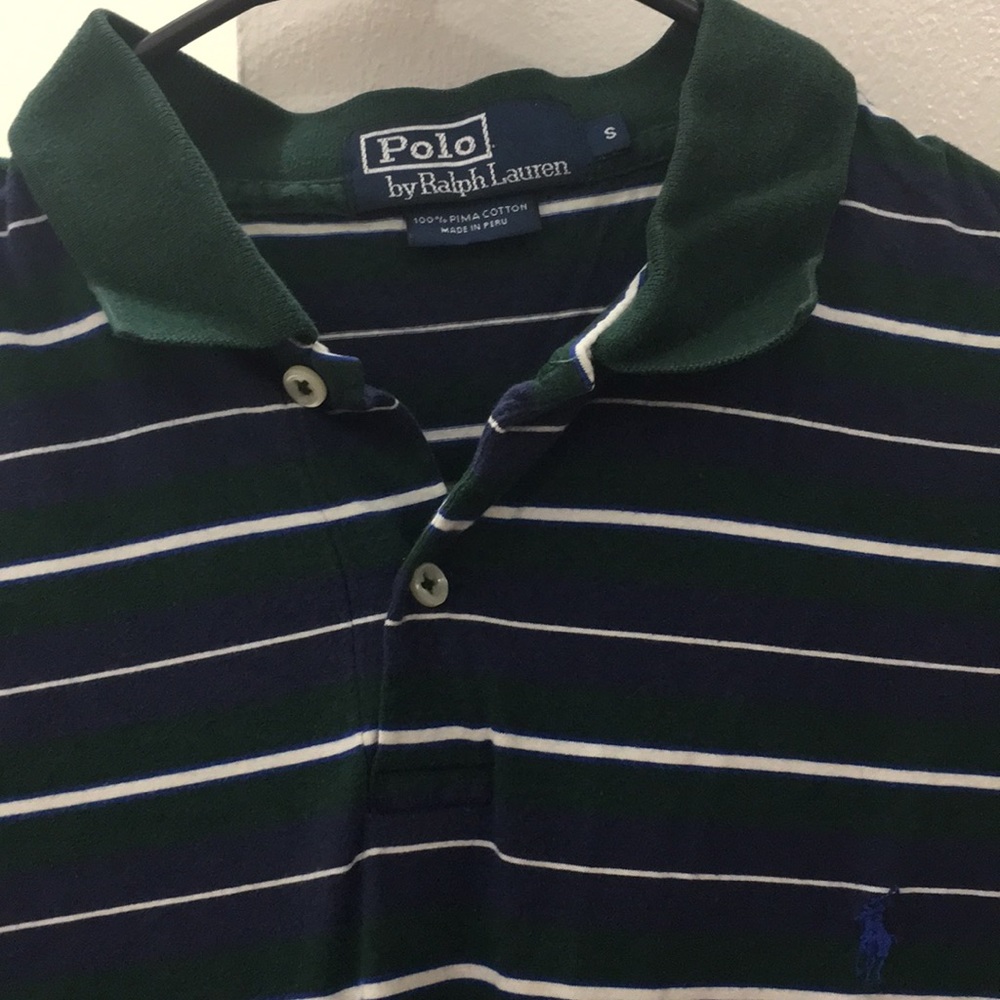 Polo by Ralph Lauren - Green & Blue Striped Polo